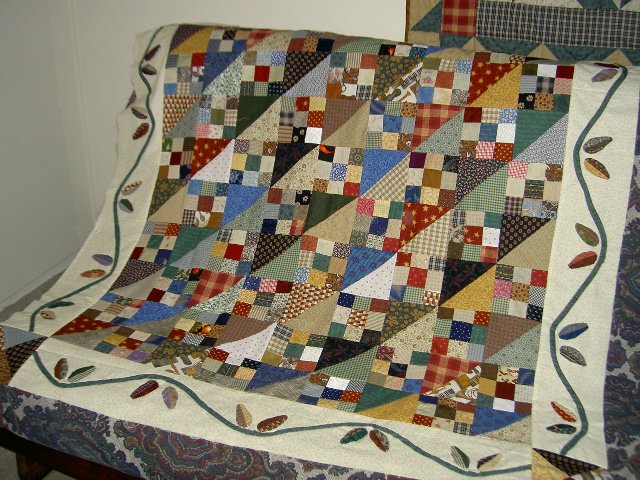 Aesthetic and simple nine-patch quilt block