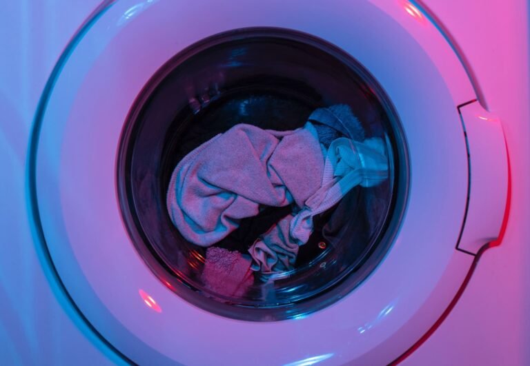 Washing machine washing an entire load of rayon clothes